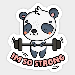 Cute Sport Panda Sticker